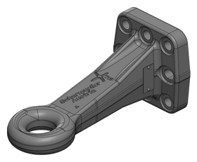Vagnsdrag med ögla 50mm, hitchring från Scharmüller 110x100  av  Kespa AB Dragögla 7236