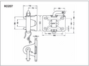 Dragkoppling Rockinger fläns 140x80mm, 34mm sprint-2