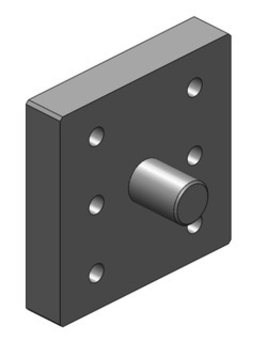 Svetsplatta för horisontell 130x115 M20 från Scharmüller