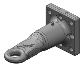 50mm roterbar hitchring med fläns 145x145 typgodkänd från Scharmüller  av  Kespa AB Dragögla 7585