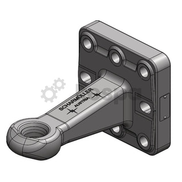 Vagnsdrag med ögla 40mm (42mm tjock) Scharmüller 145x145  av  Kespa AB Dragögla 7300