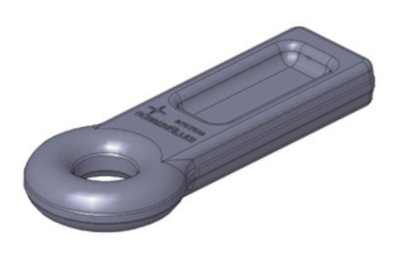 Svetsbar fast dragögla 50mm med skaft 40x90 från Scharmüller