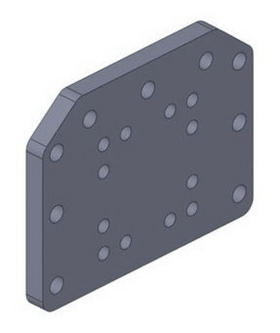 Adapter för Lemken till 160x160  av  Kespa AB Skruvplattor 7331