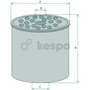 Bränslefilter 7111-296 CAV296  av  Kespa AB Bränslefilter 5163