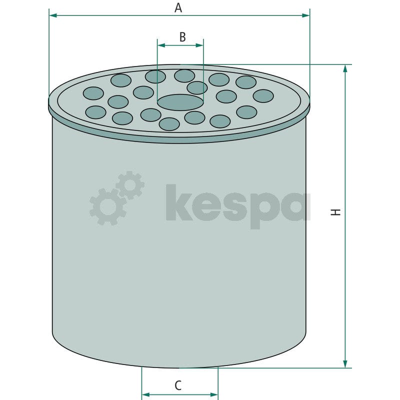 Bränslefilter 7111-296 CAV296  av  Kespa AB Bränslefilter 5163