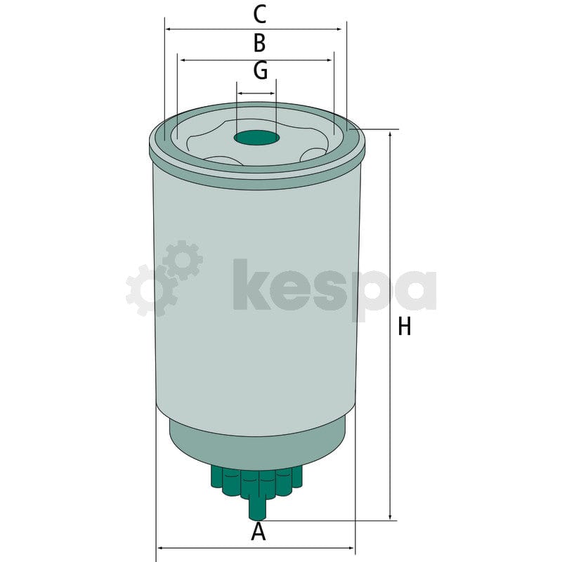 Bränslefilter förfilter WK842.6  av  Kespa AB Bränslefilter 7248