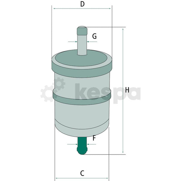 Bränslefilter WK42.1  av  Kespa AB Bränslefilter 6979