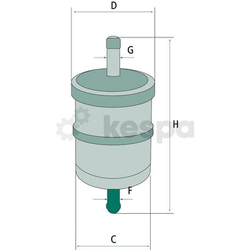 Bränslefilter WK613.1  av  Kespa AB Bränslefilter 6988