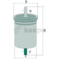 Bränslefilter WK618.1  av  Kespa AB Bränslefilter 6989