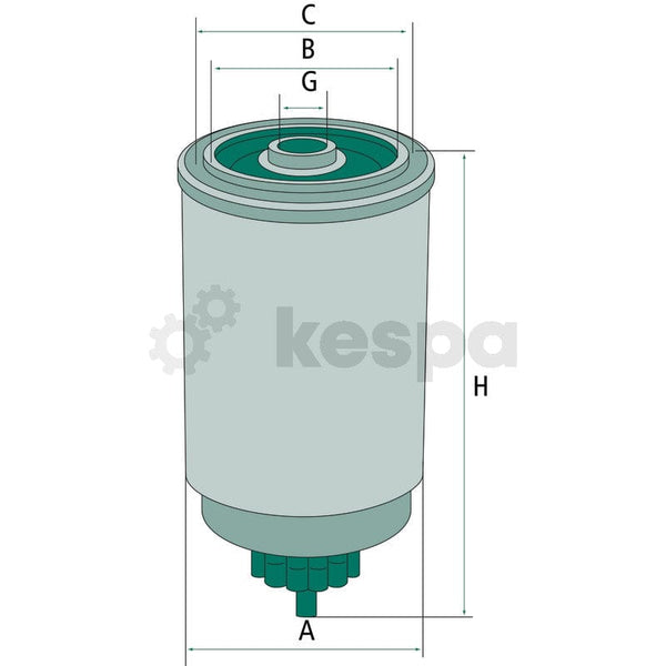 Bränslefilter WK713  av  Kespa AB Bränslefilter 6992