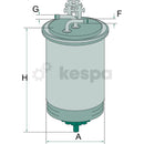 Bränslefilter WK841  av  Kespa AB Bränslefilter 7033