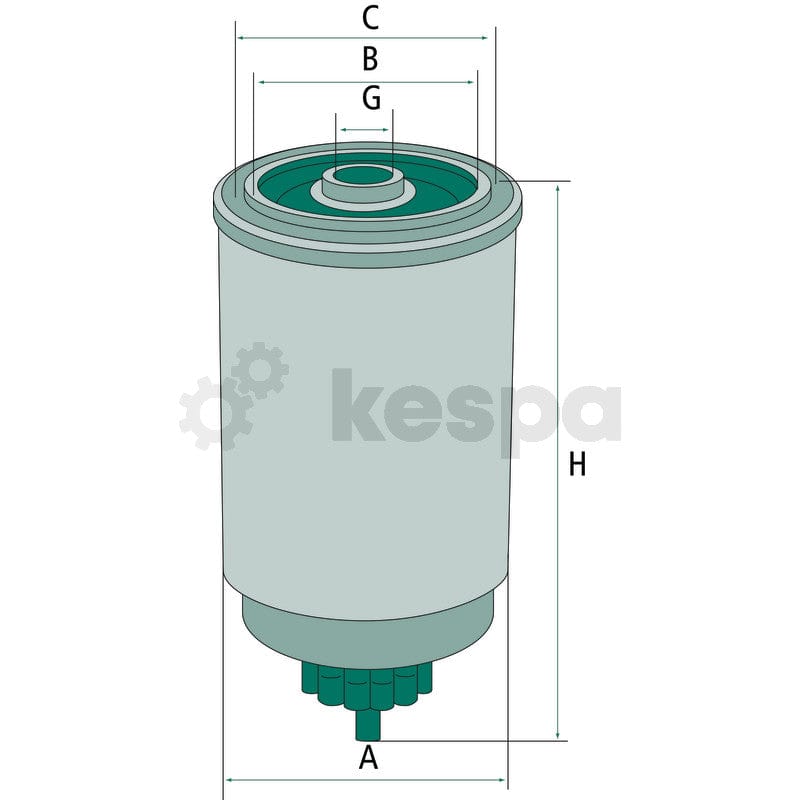 Bränslefilter WK842.11  av  Kespa AB Bränslefilter 7034