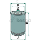 Bränslefilter WK962.7  av  Kespa AB Bränslefilter 7083