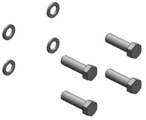 Bultsats till Rockinger 160x100 M20 med brickor  av  Kespa AB Tillbehör kuldrag 7449
