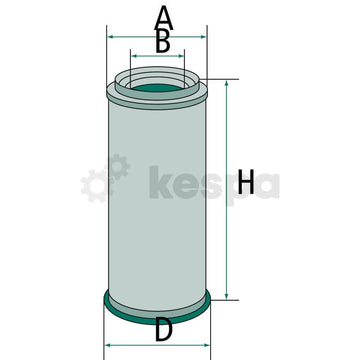 Luftfilter - primärt AF25302  av  Kespa AB Luftfilter 5612
