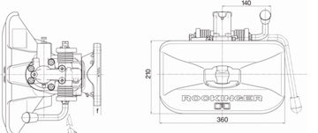 Automatiskt drag Rockinger M20 RO841B 160x100 - 0