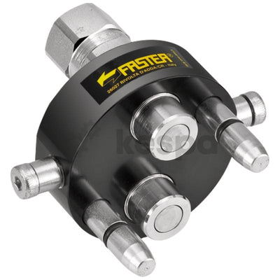 Nippelplatta Mulifaster 2 anslutningar 1/2", 2P208-2-12G M C