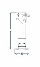 Fällbart hydrauliskt stödben max 5470 kg, DH713 från Simol  av  Kespa AB Stödben 7339