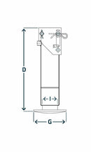 Fällbart hydrauliskt stödben max 5470 kg, DH713 från Simol  av  Kespa AB Stödben 7339