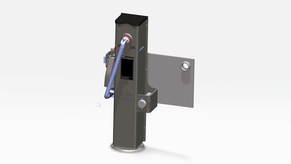 Fällbart stödben med vev max 7 ton stödlast, 230321 från Haacon  av  Kespa AB Stödben 7340