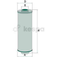 Hydraulfilter  av  Kespa AB Hydraulfilter 5659
