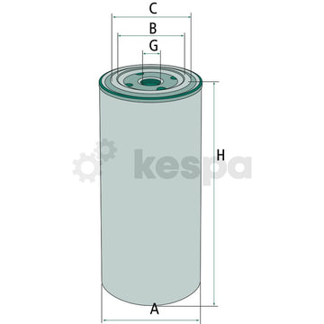 Hydraulfilter - retur motsvarande bl.a AL56469  av  Kespa AB Hydraulik- / transmissionsoljefilter 5115
