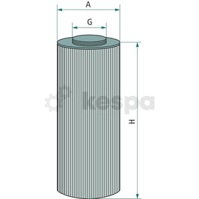 Hydraulfilter - spin on  av  Kespa AB Hydraulfilter 7235