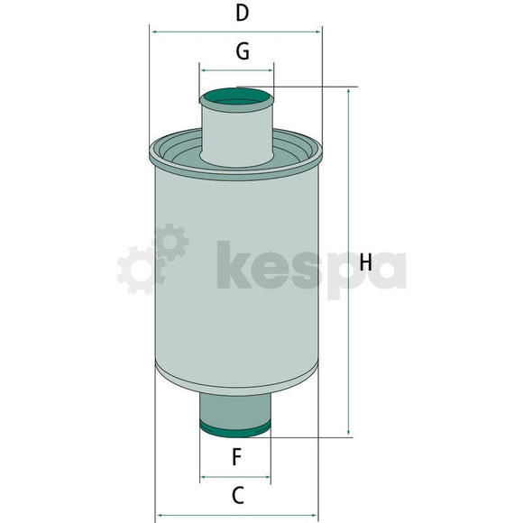 Hydraulfilter W79.2  av  Kespa AB Hydraulik- / transmissionsoljefilter 6869