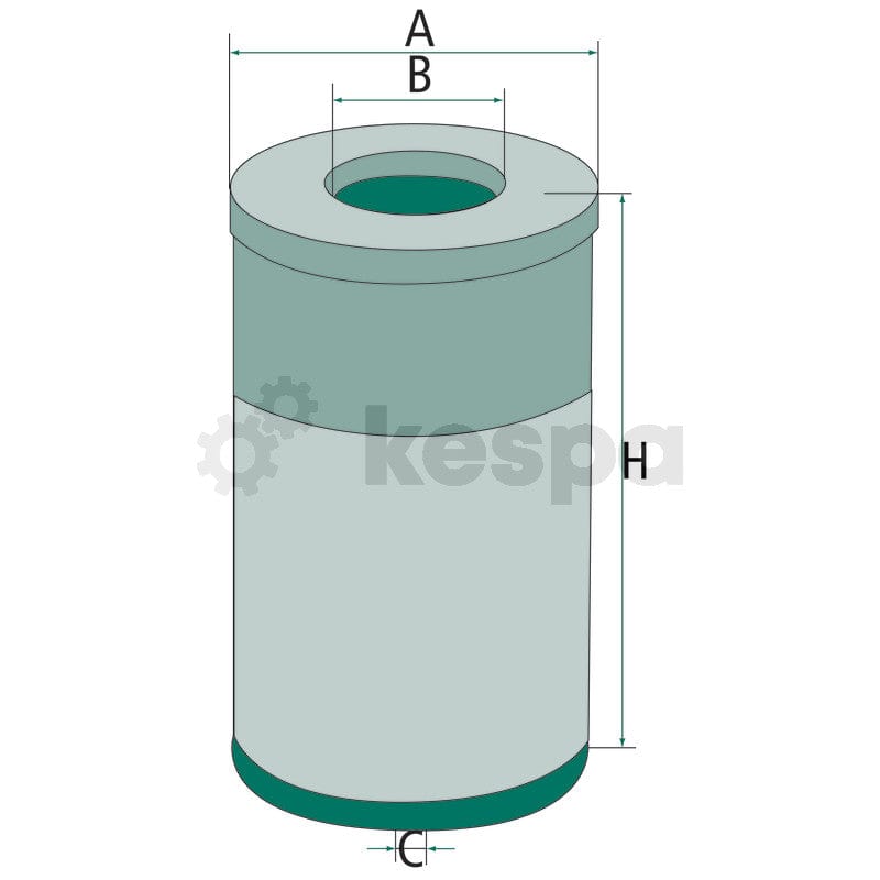 Hydraulik- / transmissionsoljefilter H617N  av  Kespa AB Hydraulik- / transmissionsoljefilter 6834