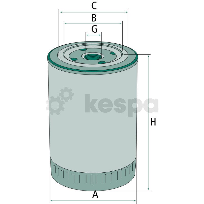 Hydraulik- / transmissionsoljefilter motsvarande W951.5  av  Kespa AB Hydraulik- / transmissionsoljefilter 6871