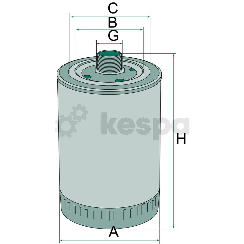 Hydraulik- / transmissionsoljefilter WD940.4  av  Kespa AB Hydraulik- / transmissionsoljefilter 6827