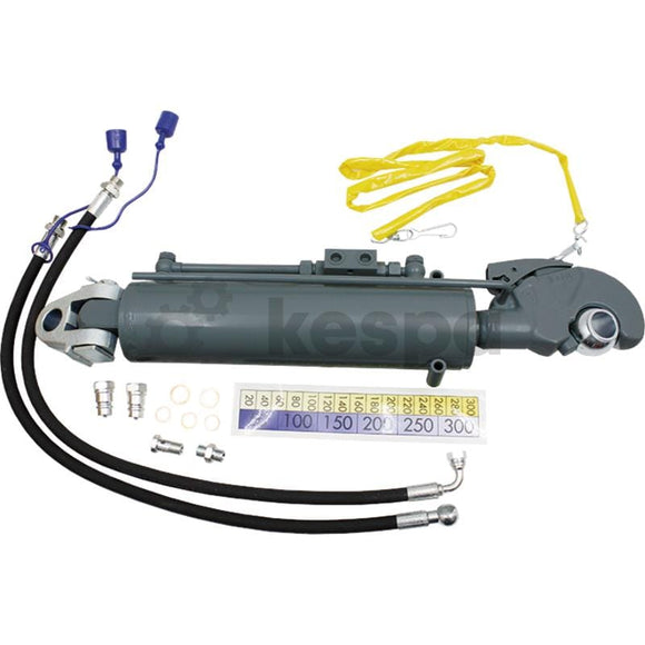 Hydraulisk toppstång kat 4 med gaffelled och fånghake längd 802-1102  av  Kespa AB Hydrauliska toppstänger 7280
