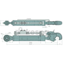 Hydraulisk toppstång med fångsthake kat 2, 560-798mm  av  Kespa AB Hydrauliska toppstänger 7373