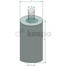 Hydrauloljefilter  av  Kespa AB Hydraulfilter 5202