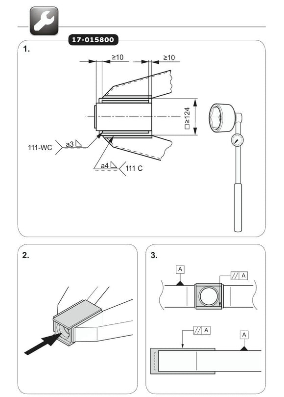 Hylsa 90x90 till skruvade dragöglor från VBG  av  Kespa AB Tillbehör drag 7491