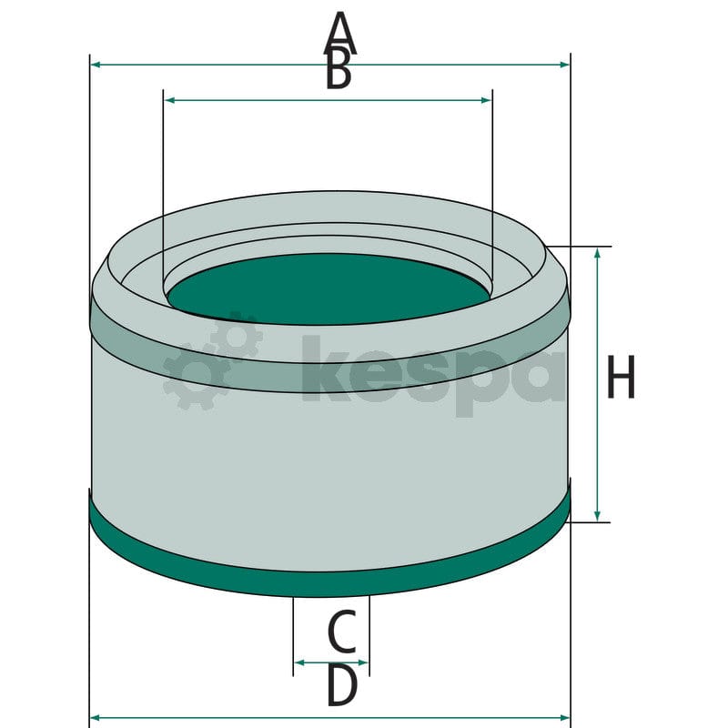 Hyttfilter CU1836  av  Kespa AB Hyttfilter 7095