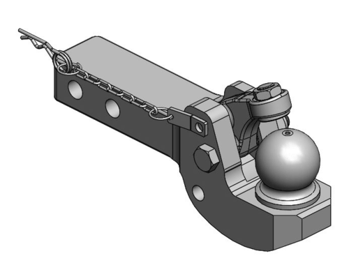 K80 drag passande hitchen på Valtra N3,N4,T3 och T4 där skaftet är 80x60 mm  av  Kespa AB Kuldrag till hitch 7355