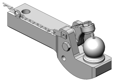 K80 hitchinsats kuldrag 70x90 passande Fendt 600 och 700 gen 7 från Scharmüller  av  Kespa AB Kuldrag till hitch 7396