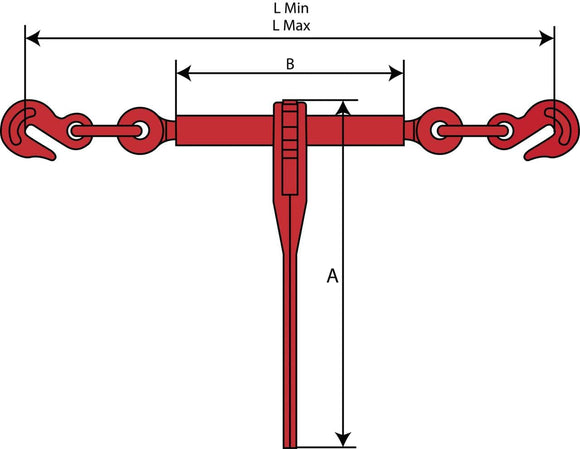 Kättingspännare, klass 8, 8mm med säkerhetssprint.  av  Kespa AB Kätting 7400