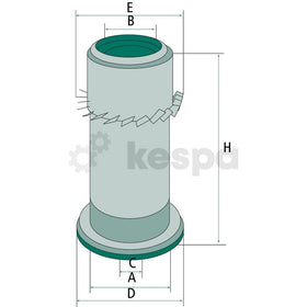 Luftfilter C14123  av  Kespa AB Luftfilter 6437