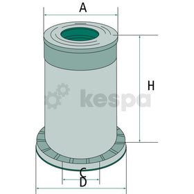 Luftfilter - primärt motsvarande bl.a. AL78223  av  Kespa AB Luftfilter 5116