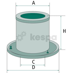 Luftfilter - sekundärt motsvarande bl.a. AL78870  av  Kespa AB Luftfilter 5119