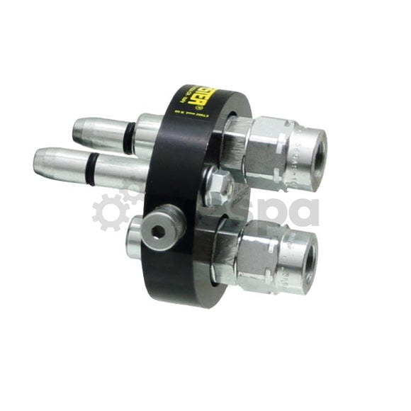 Nippelplatta Mulifaster med 2st 3/8 kopplingar med 1/2" anslutningsgänga, 2P206-2  av  Kespa AB Multikoppling nibbelplatta 7444