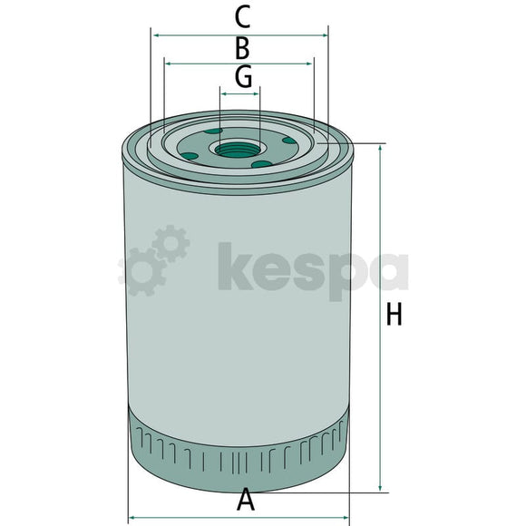 Oljefilter  av  Kespa AB Motoroljefilter 5928