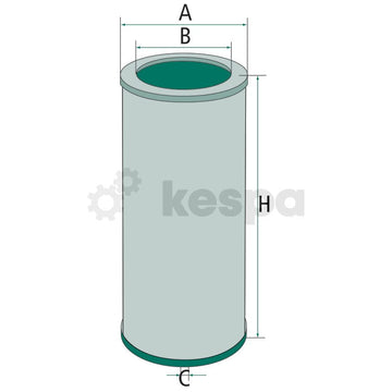 Oljefilter H1375  av  Kespa AB Motoroljefilter 6140