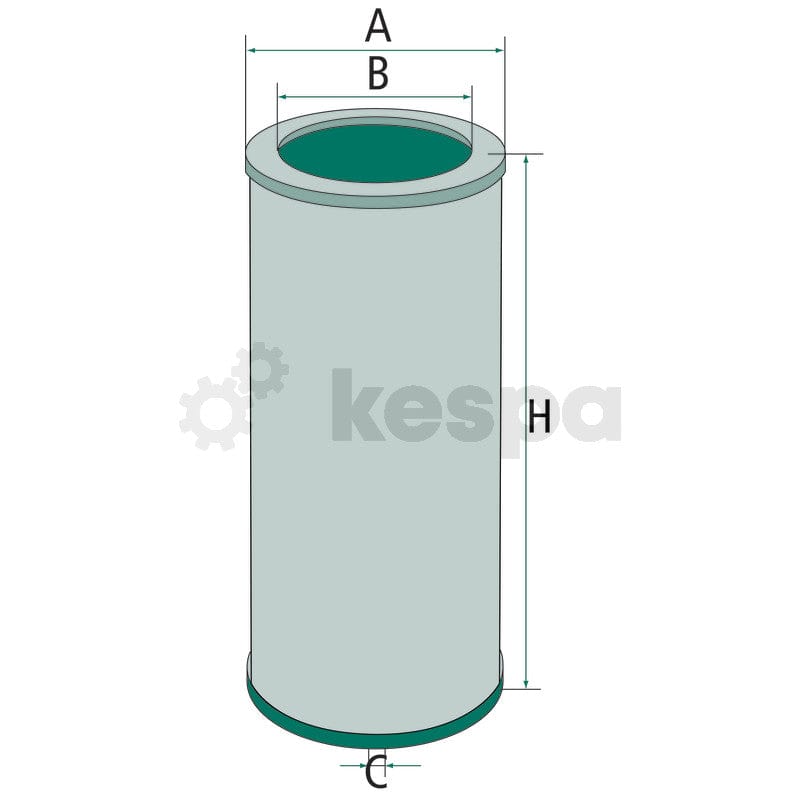 Oljefilter H1376  av  Kespa AB Motoroljefilter 6141