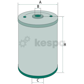 Oljefilter H614N  av  Kespa AB Motoroljefilter 6149