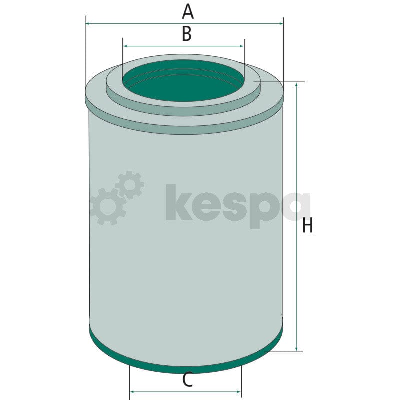 Oljefilter H813.1X  av  Kespa AB Motoroljefilter 6158