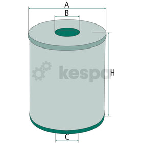 Oljefilter H837  av  Kespa AB Motoroljefilter 6160