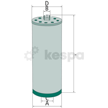 Oljefilter HU612.2X  av  Kespa AB Motoroljefilter 6176